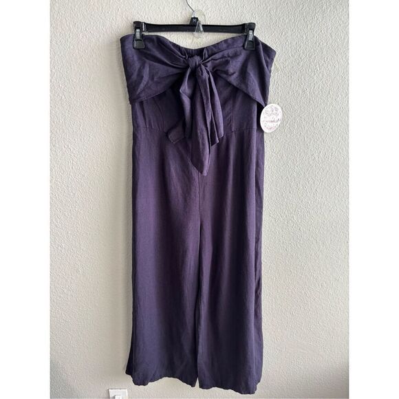 ❤️Gypsies & Moondust linen Blend Strapless Romper - Picture 1 of 6